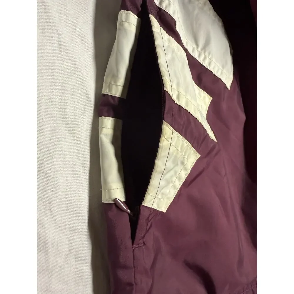 Vintage Adidas  windbreaker jacket 3 Stripes  Full Zipper Mens Size XL Purple - Picture 8 of 16
